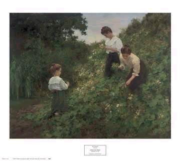 Flower Girls by Herman Seeger | 35 x 44 Fine Art Print