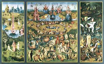Garden of Delights by Hieronymus Bosch | 28 x 45 3/4 Fine Art Print