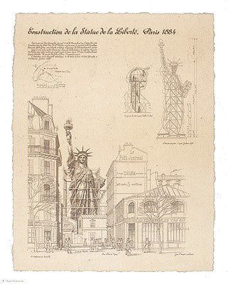 Statue of Liberty, Paris by Yves Poinsot | 13 1/2 x 10 1/2 Fine Art Print