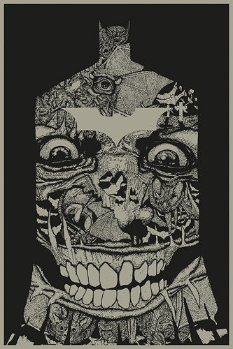 Framed Art Bat Man by Nikita Kaun | 20 x 14
