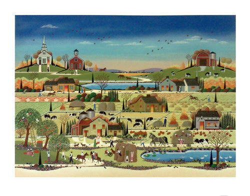 Hay Ride by Nicky Watanabe | 27 x 34 Fine Art Print