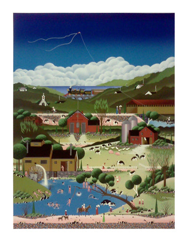 Framed Art Skinny Dipping by Nicky Watanabe | 37 5/8 x 28 7/8