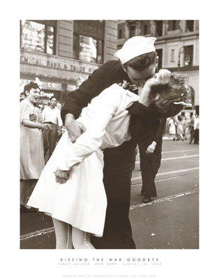 Kissing the War Goodbye by Victor Jorgensen | 14 x 11 Fine Art Print