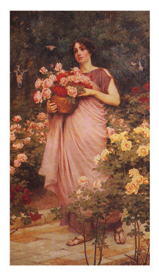 In a Garden of Roses by Richard Willes Maddox | 24 x 13 Fine Art Print