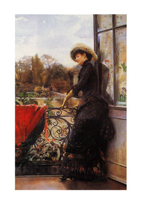 On the Terrace by Julius Stewart | 28 x 18 Fine Art Print