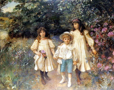 The Perkins Children by George Harcourt | 20 x 24 Fine Art Print