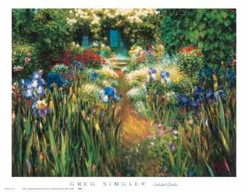 Secluded Garden by Greg Singley | 31 x 40 Fine Art Print