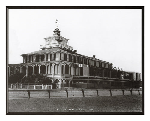 Framed Art Old Members Clubhouse at Pimlico, Maryland, 1965 
