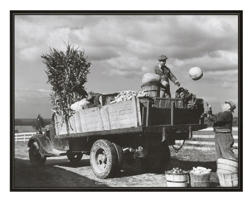 Farmers Market, Montgomery County, Maryland, 1942 Wall Art