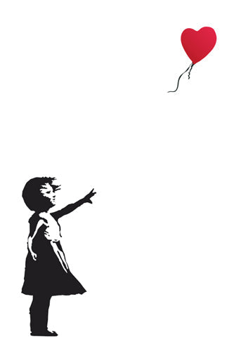 Framed Art Balloon Girl by Banksy | 36 x 24