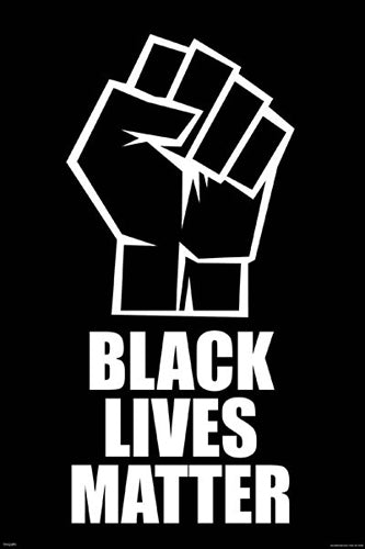 Black Lives Matter (Black/Fist) Wall Art | 36 x 24 Fine Art Print