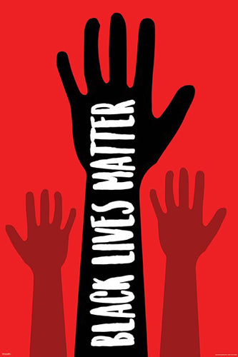 Black Lives Matter (Red) Wall Art | 36 x 24 Fine Art Print