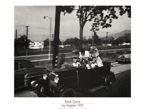 Framed Art Joyriding Teenagers, Los Angeles, 1953 by Ralph Crane