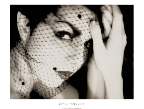 Woman with Veiled Hat by Silvio Panosetti | 23 5/8 x 31 ½ Fine Art Print