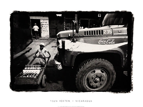 Boy with Pepsi Bottles, Masaya, Nicaragua, 1990 by Teun Voten