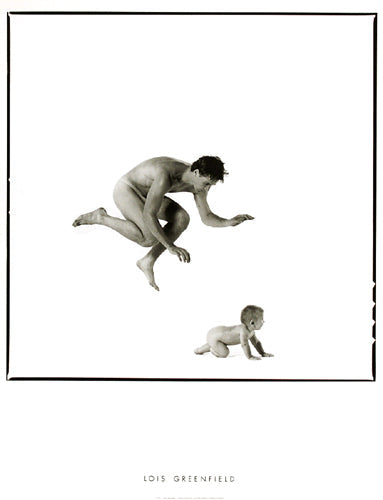 Framed Art Male Dancer with Child by Lois Greenfield | 31 ½ x 23 5/8