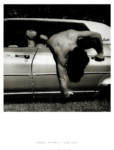 Car Lift, Connecticut, 1988 by Chris Plytas | 31 ½ x 23 5/8 Fine Art Print