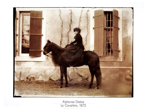 Framed Art La Cavalière, 1872 by Alphonse Deriaz | 23 5/8 x 31 ½