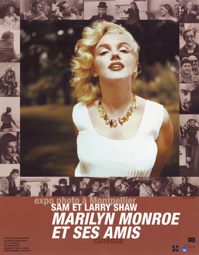 Marilyn Monroe and Her Friends (Exhibition Poster, 2004) by Sam Shaw