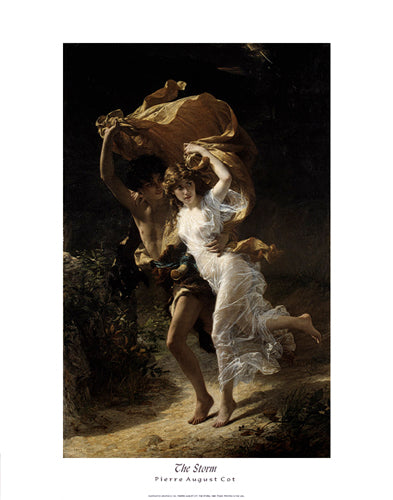 The Storm by Pierre-Auguste Cot | 14 x 11 Fine Art Print