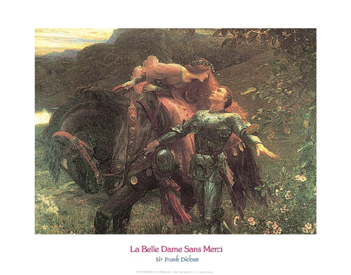 La Belle Dame Sans Merci by Frank Dicksee | 11 x 14 Fine Art Print