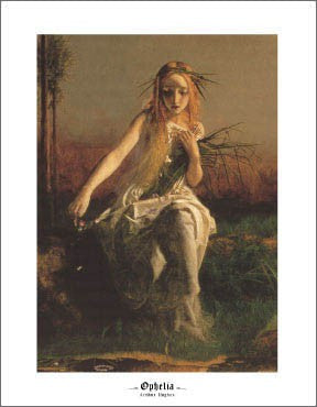 Ophelia (Detail) by Edward Robert Hughes | 14 x 11 Fine Art Print
