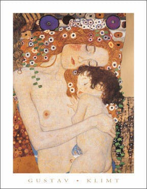 Mother and Child by Gustav Klimt | 14 x 11 Fine Art Print