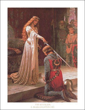 The Accolade, 1901 by Edmund Blair Leighton | 14 x 11 Fine Art Print
