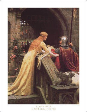 A Lady's Favor, 1900 by Edmund Blair Leighton | 14 x 11 Fine Art Print