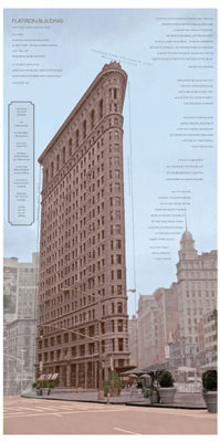 Framed Art Flatiron Architecture by Phil Maier | 24 7/8 x 12 3/8