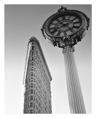 Flatiron Clock by Phil Maier | 21 x 17 Fine Art Print