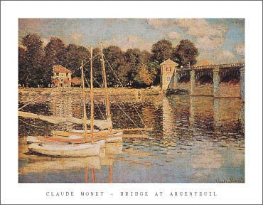 Bridge at Argenteuil by Claude Monet | 11 x 14 Fine Art Print