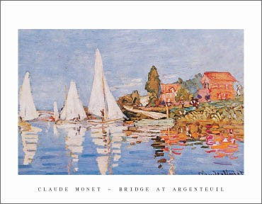 Boats at Argenteuil by Claude Monet | 11 x 14 Fine Art Print