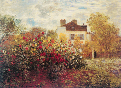 Framed Art Garden at Argenteuil by Claude Monet | 11 x 14