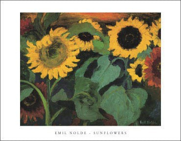 Sunflowers by Emil Nolde | 11 x 14 Fine Art Print