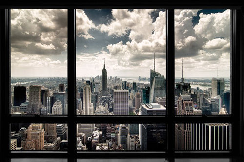Framed Art New York Window by Steve Kelley | 24 x 36