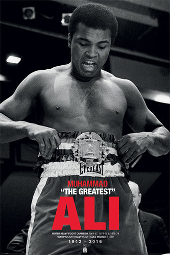 Muhammad Ali: Belt Commemorative Wall Art | 36 x 24 Fine Art Print