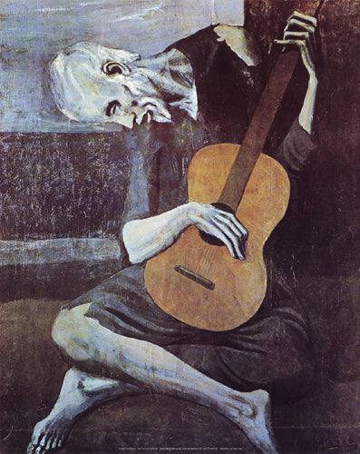 The Old Guitarist by Pablo Picasso | 14 x 11 Fine Art Print