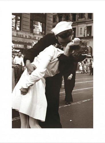 Kissing the War Goodbye by Victor Jorgensen | 32 x 24 Fine Art Print