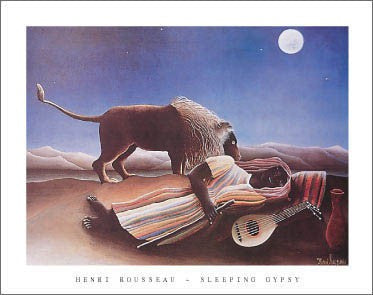 Sleeping Gypsy by Henri Rousseau | 22 x 28 Fine Art Print