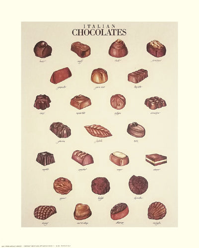 Italian Chocolates Wall Art | 19 ¾ x 15 ¾ Fine Art Print