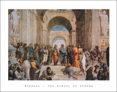 School of Athens by Raphael - Raffaello Santi | 22 x 28 Fine Art Print