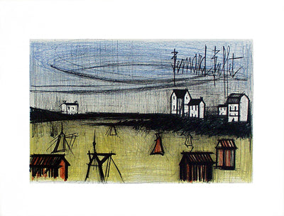 Framed Art A Small Beach by Bernard Buffet | 20 x 26 1/4