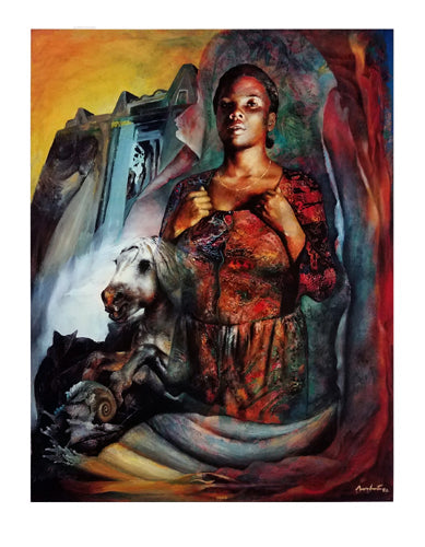 Framed Art Carline by Richard Barbot | 37 ¼ x 28