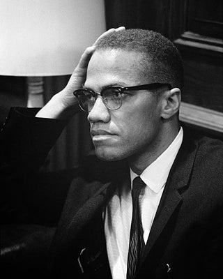 Framed Art Malcolm X, Washington DC, 1964 by McMahan Photo Archive