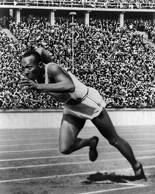 Framed Art Jesse Owens, Berlin Olympics, 1936 by McMahan Photo Archive