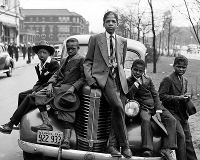 Negro Boys, Easter Morning, Chicago, 1941 by McMahan Photo Archive