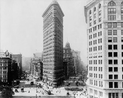 Framed Art Flatiron Building, New York, 1909 by McMahan Photo Archive