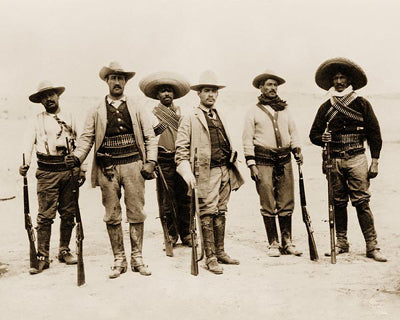 Framed Art General Emilio Campa and Staff, Mexican Revolution, 1912 by McMahan...