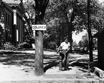 Segregated Water Fountain, Halifax, North Carolina, 1938 by McMahan